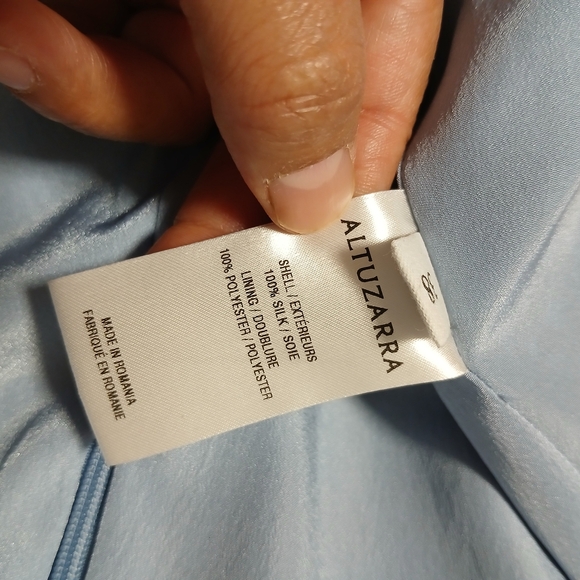 Altuzarra Blue Patterned Midi Dress - Picture 2 of 8